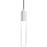 Tall Pendant - White / Clear