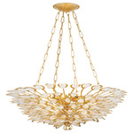 Vittoria Chandelier - Gold Leaf / Clear