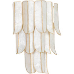 Cartagena Wall Sconce - Vintage Gold Leaf / Capiz