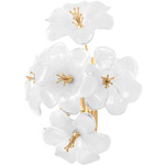 Hygea Wall Sconce - Gold Leaf / White