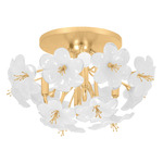 Hygea Ceiling Light - Gold Leaf / White