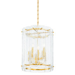 Rio Pendant - Vintage Polished Brass / Clear