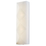 Gypsum Wall Sconce - Vintage Brass / White