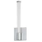 Cortex Wall Sconce - Polished Chrome / Clear / White