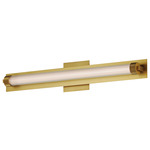 Doric Wall Sconce - Natural Aged Brass / Clear