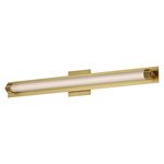 Doric Wall Sconce - Natural Aged Brass / Clear