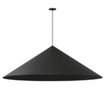 Pitch Wide Cone Pendant - Black