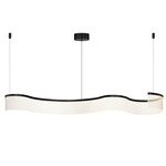 Sonata Linear Pendant - Black / Clear