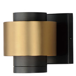 Reveal Outdoor Wall Sconce - Black / Black / Gold