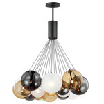 Burst Multi Light Pendant - Black / Smoke / Clear / Frosted / Amber