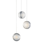 Pulse Multi Light Pendant - Polished Chrome / Clear