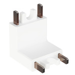 Continuum Track Wall To Ceiling Connector - White