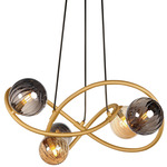 Planetary Chandelier - Gold / Multicolor