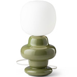 Deco Copacabana Table Lamp - Leaf Green / Opal