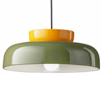 Deco Maracana Dome Pendant - Yellow / Leaf Green / Yellow