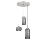 Vessel Round Multi Light Pendant - Beige Silver / Vessel Smoke