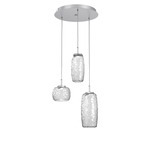 Vessel Round Multi Light Pendant - Classic Silver / Vessel Clear