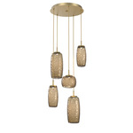 Vessel Round Multi Light Pendant - Gilded Brass / Vessel Bronze