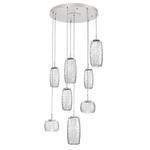 Vessel Round Multi Light Pendant - Beige Silver / Vessel Clear