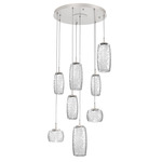 Vessel Round Multi Light Pendant - Metallic Beige Silver / Vessel Clear