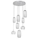 Vessel Round Multi Light Pendant - Classic Silver / Vessel Clear