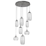 Vessel Round Multi Light Pendant - Graphite / Vessel Clear