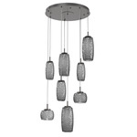 Vessel Round Multi Light Pendant - Graphite / Vessel Smoke