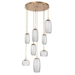 Vessel Round Multi Light Pendant - Novel Brass / Vessel Clear