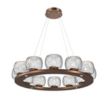 Vessel Ring Chandelier - Burnished Bronze / Vessel Clear