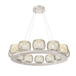 Vessel Ring Chandelier - Metallic Beige Silver / Vessel Amber