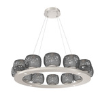 Vessel Ring Chandelier - Beige Silver / Vessel Smoke