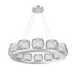 Vessel Ring Chandelier - Classic Silver / Vessel Clear