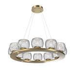 Vessel Ring Chandelier - Gilded Brass / Vessel Clear