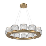 Vessel Ring Chandelier - Novel Brass / Vessel Clear