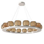 Vessel Ring Chandelier - Beige Silver / Vessel Bronze
