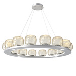 Vessel Ring Chandelier - Classic Silver / Vessel Amber