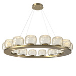 Vessel Ring Chandelier - Gilded Brass / Vessel Amber