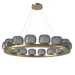 Vessel Ring Chandelier - Gilded Brass / Vessel Smoke