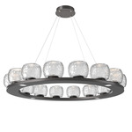 Vessel Ring Chandelier - Graphite / Vessel Clear