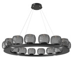 Vessel Ring Chandelier - Matte Black / Vessel Smoke