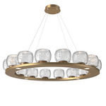 Vessel Ring Chandelier - Novel Brass / Vessel Clear