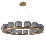 Vessel Ring Chandelier - Novel Brass / Vessel Smoke