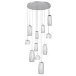 Vessel Round Multi Light Pendant - Classic Silver / Vessel Clear