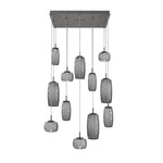 Vessel Square Multi Light Pendant - Graphite / Vessel Smoke