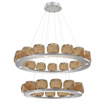 Vessel Two Tier Chandelier - Classic Silver / Vessel Bronze