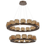 Vessel Two Tier Chandelier - Flat Bronze / Vessel Bronze