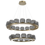 Vessel Two Tier Chandelier - Gilded Brass / Vessel Smoke