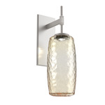 Vessel Tempo Wall Sconce - Metallic Beige Silver / Vessel Amber