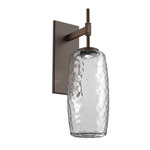 Vessel Tempo Wall Sconce - Flat Bronze / Vessel Clear