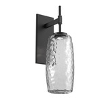 Vessel Tempo Wall Sconce - Matte Black / Vessel Clear